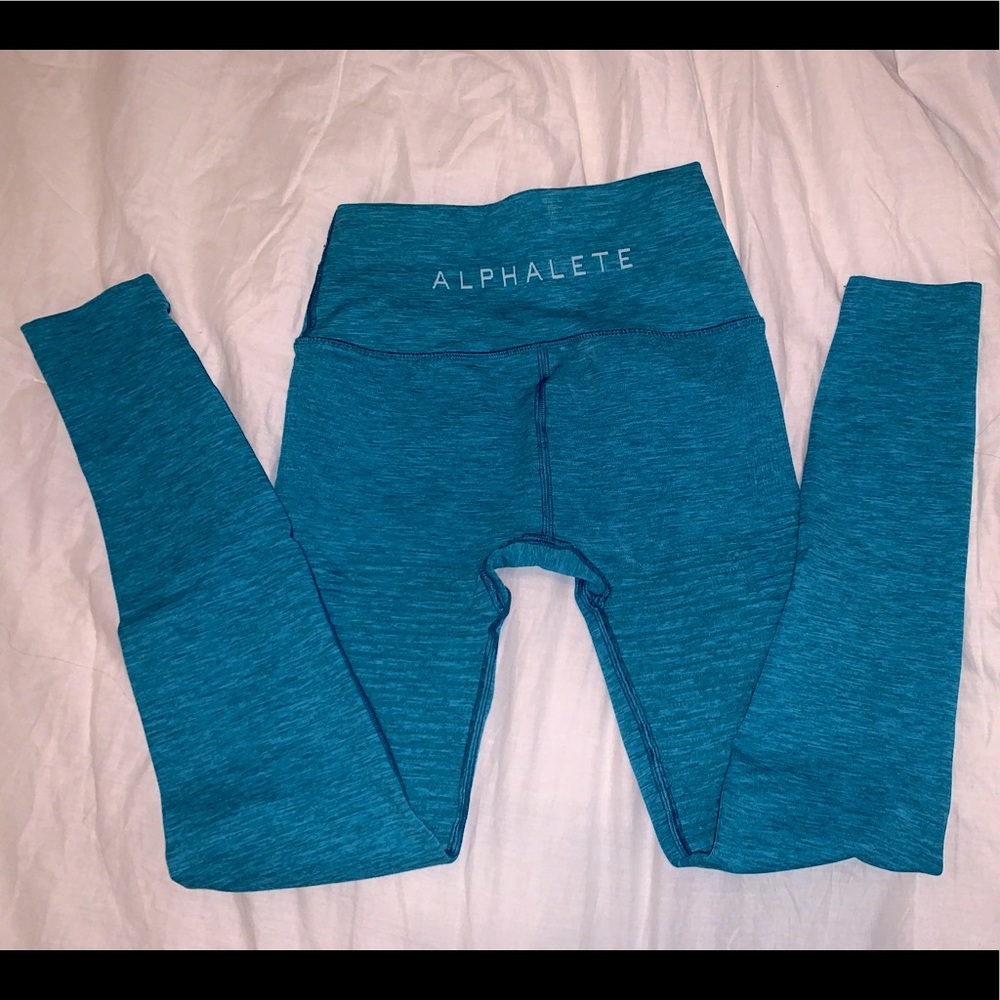 Alphalete blue halo leggings TRADE